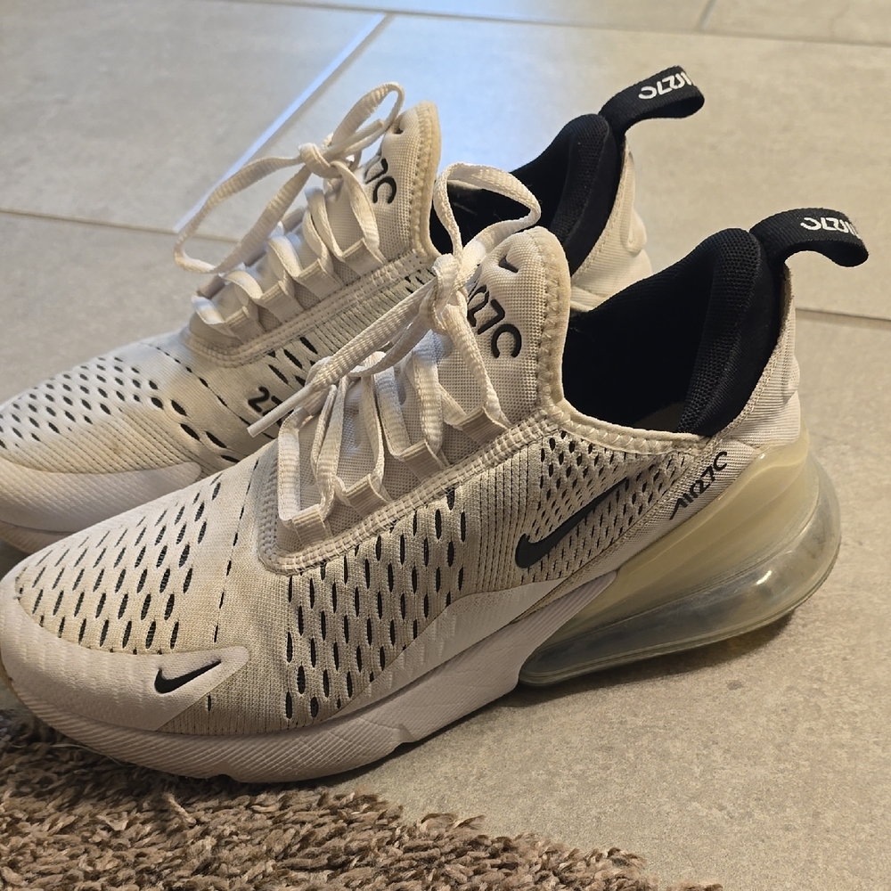 Nike Air Max 270 Cream and Black Sneakers